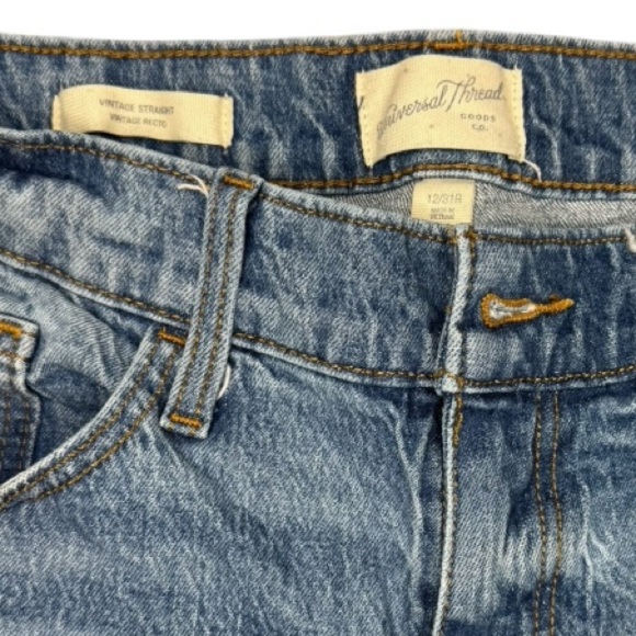 Universal Thread vintage straight Jean high rise size 12 - Picture 4 of 4